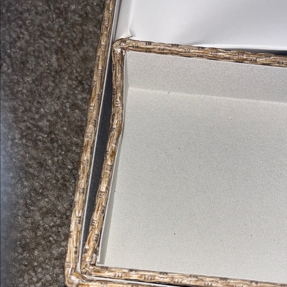 Threshold Desk Tray Set in Cream and Brown - Picture 5 of 8